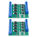 2X DC 4-Channel MOSFET Kit for PWM Circuits Motors LEDs Heaters 10A