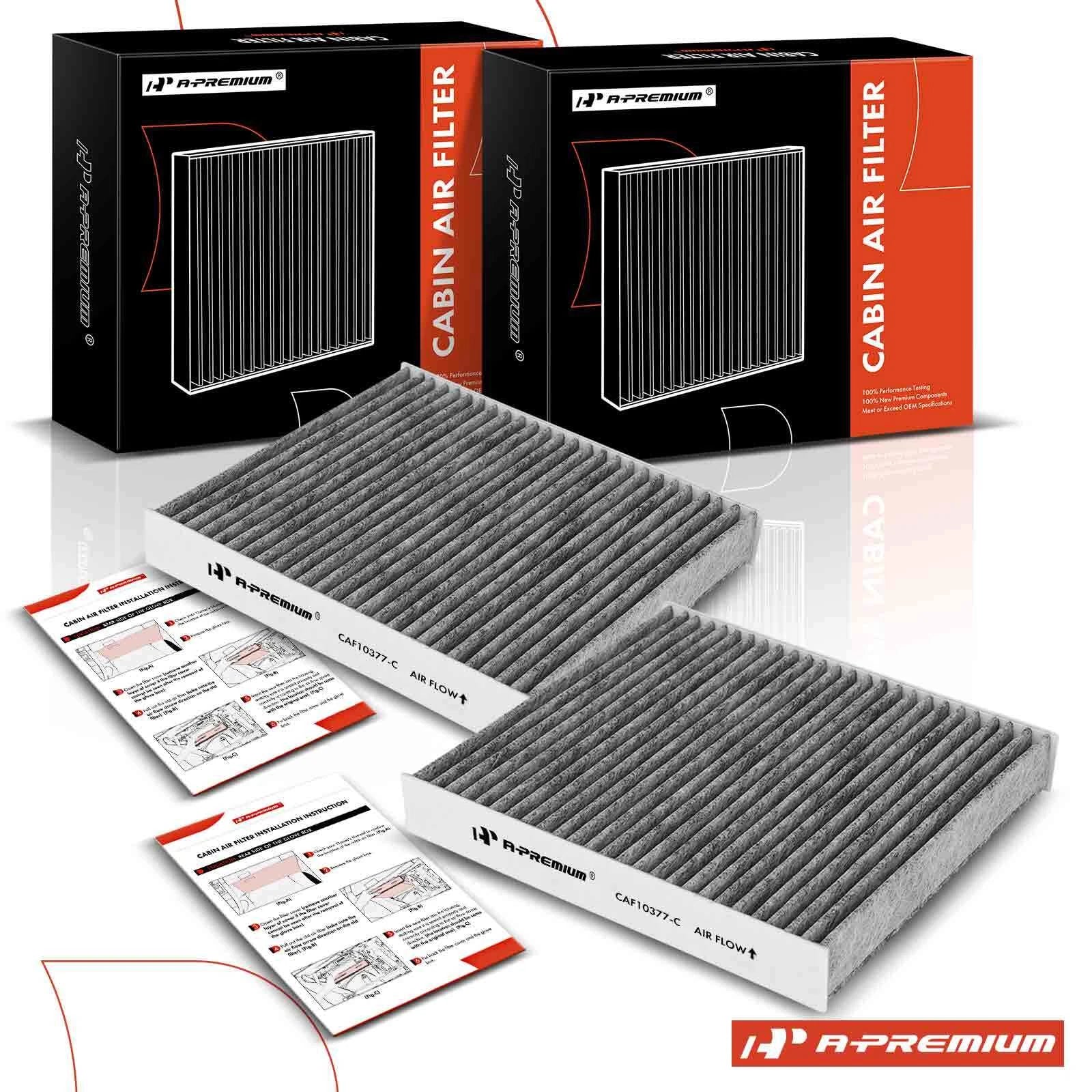 2X Activated Carbon Cabin Air Filter for Saab 9-2X (2005–2006)
