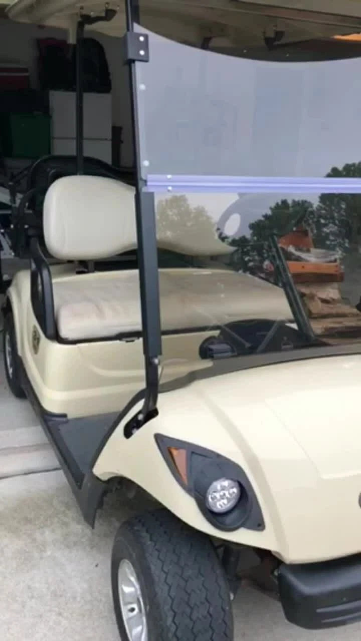 Folding Windshield for Yamaha G29 Drive (2007–2016) Tinted