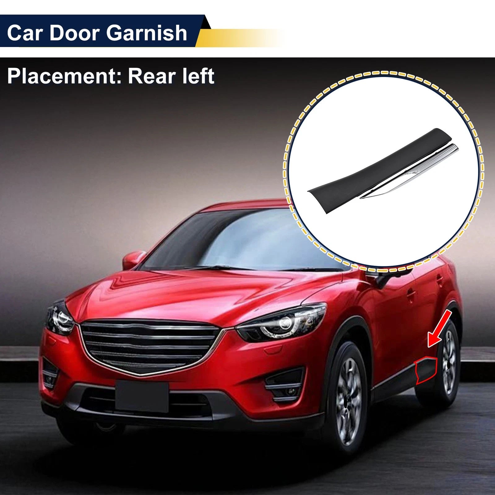 Rear Left Door Side Trim Garnish for Lexus RX (2010–2015)