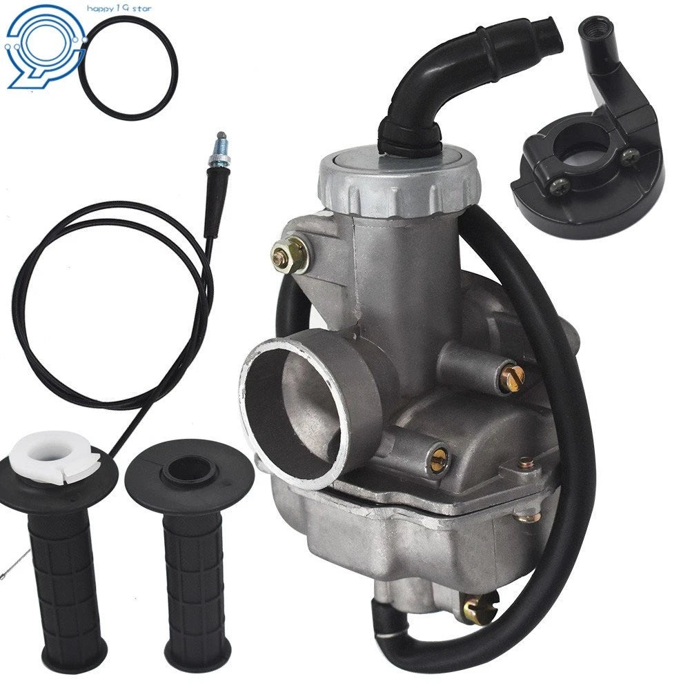 Carburetor Assembly with Throttle Grip & Cable for Honda CRF80F (2004-2009)
