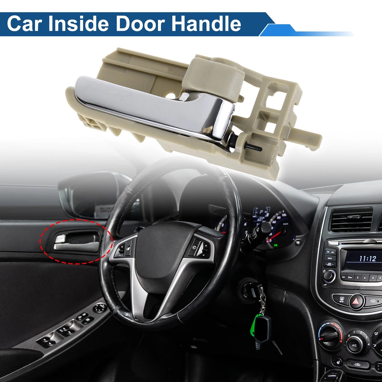 Front Driver Side Interior Door Handle for Toyota Corolla (2003–2008) No. 6920502090