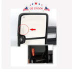 Tow Mirrors for Chevy Silverado GMC Sierra (2014–2018) - Power Heated LED Signal