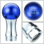 2-Piece Aluminum Shift Knob Set for Universal 6-Speed MT (48mm)