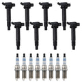 Set of 8 Ignition Coils & Spark Plugs for Lexus IS F 5.0 V8 (2008–2014)