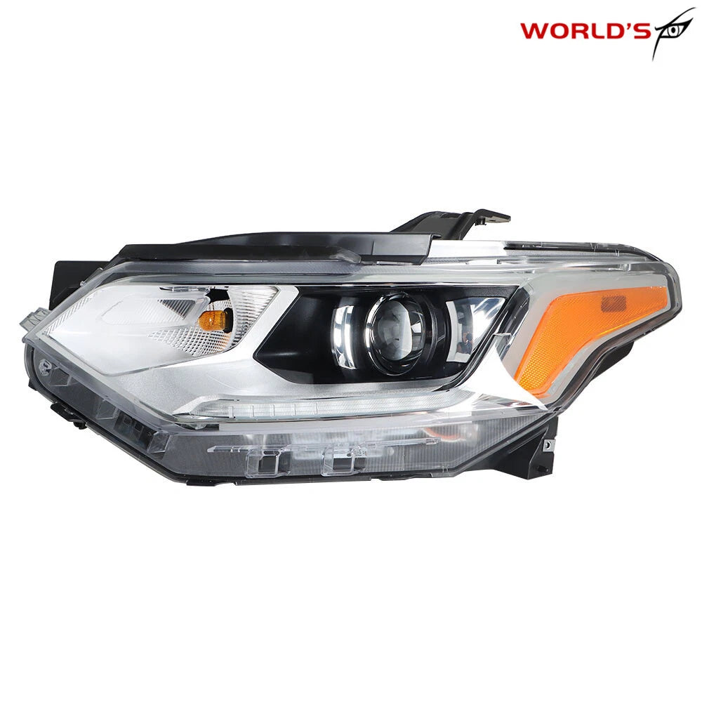Left Headlamp for Chevy Traverse (2018–2020) HID LED DRL Chrome