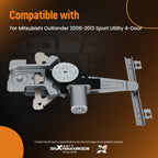 Electric Window Lift Regulator for Mitsubishi Outlander (2008–2013) 751-654 Rear Left