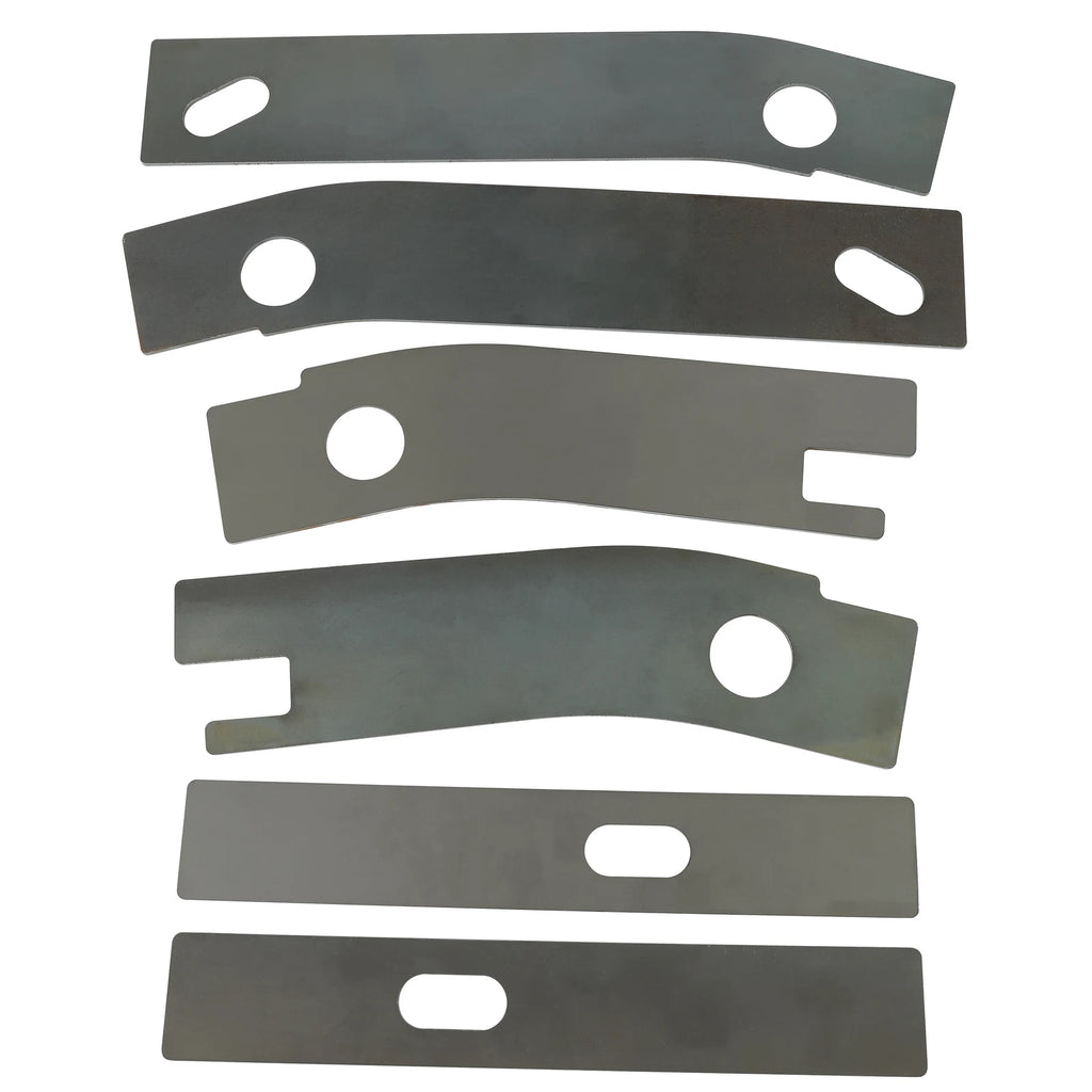 Set of 6 Frame Repair Rusted Shackle Weld Plates for Jeep Wrangler YJ (1986–1995)