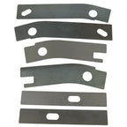 Set of 6 Frame Repair Rusted Shackle Weld Plates for Jeep Wrangler YJ (1986–1995)