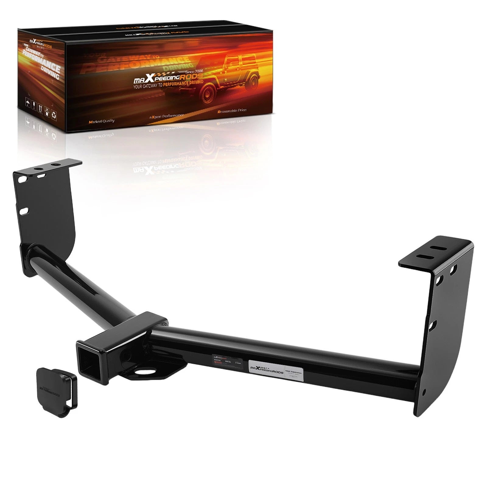 2" Hitch Receiver for Toyota Tundra (2007–2021) Class 3 Rear Powder Coat