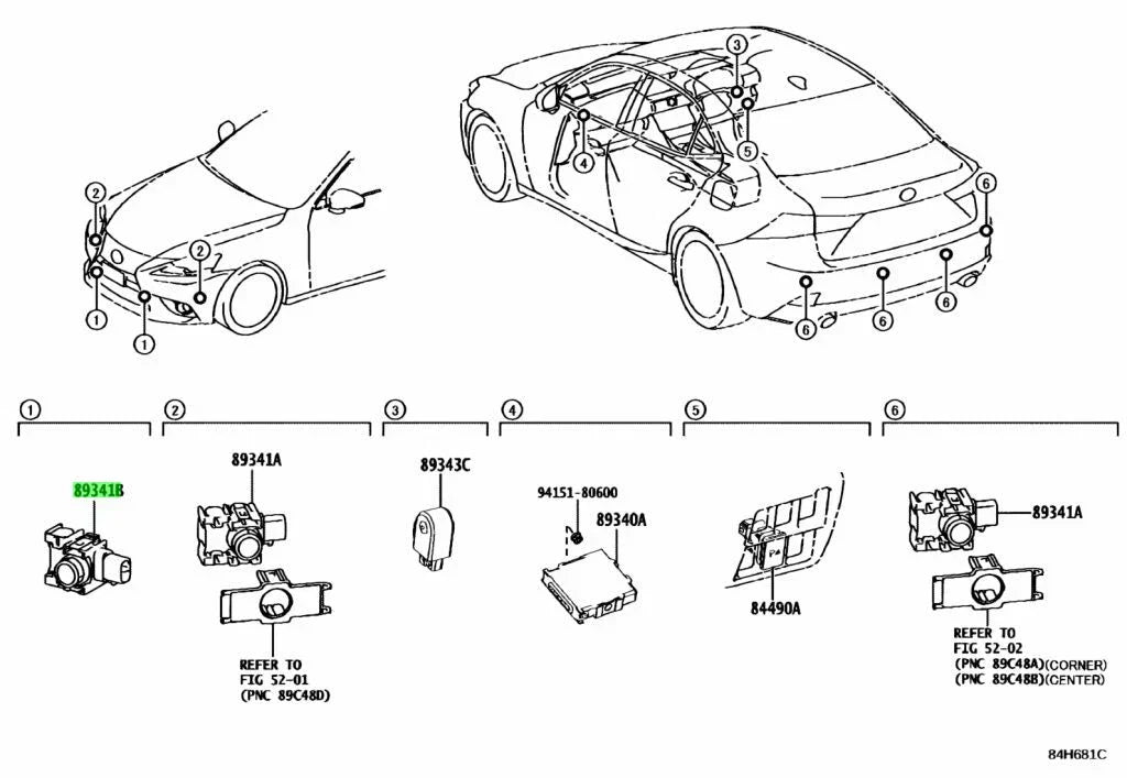 Ultrasonic Parking Sensor for Toyota