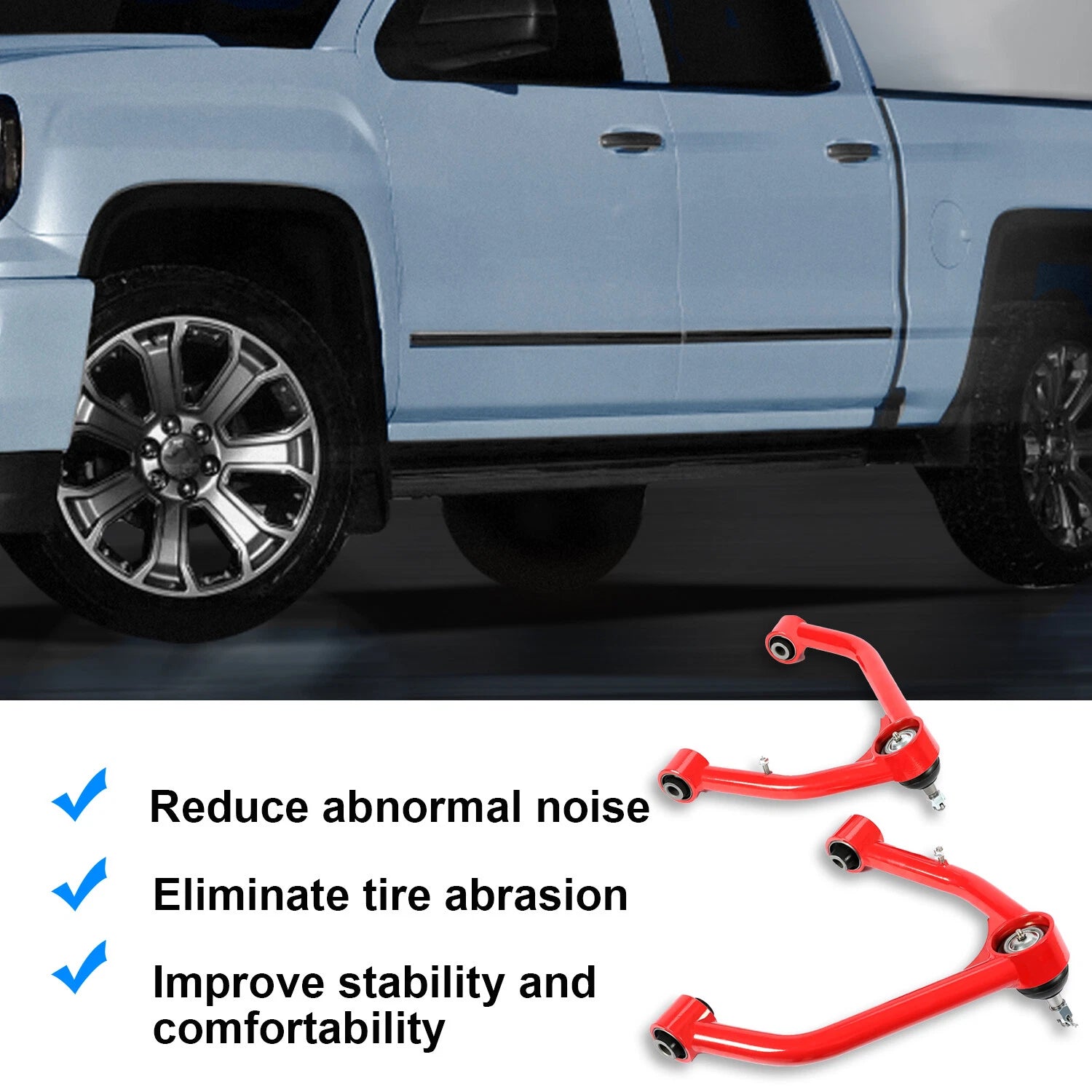 Front Upper Control Arms for Silverado Sierra Escalade Tahoe (2007–2014)