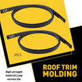 Pair Black Roof Trim Molding Kit for Honda Civic Sedan (2012–2015)