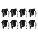 Set of 8 Ignition Coils & Iridium Spark Plugs for Express 1500 2500 3500
