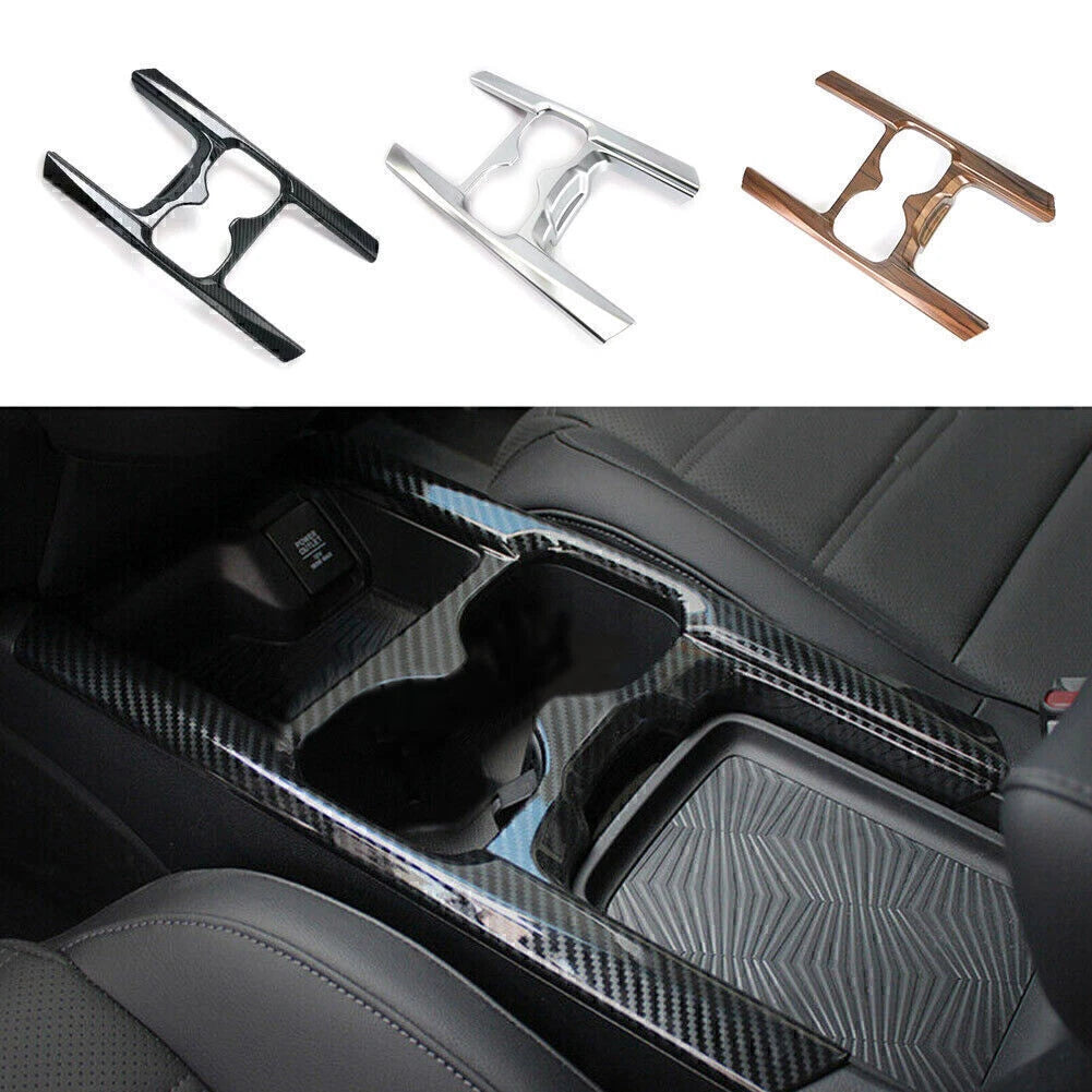 Carbon Fiber Water Cup Holder Cover Trim for Honda CR-V (2017–2019)