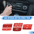 6Pcs Center Console Handbrake Drive Button Cover Trim for Honda CR-V (2023)