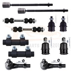 Set of 12 Front Ball Joints Tie Rods Sway Bars for Dodge Dakota (1991–1996)