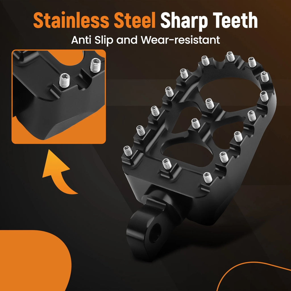 Aluminum CNC Wide Fat Foot Pegs for Harley Dyna