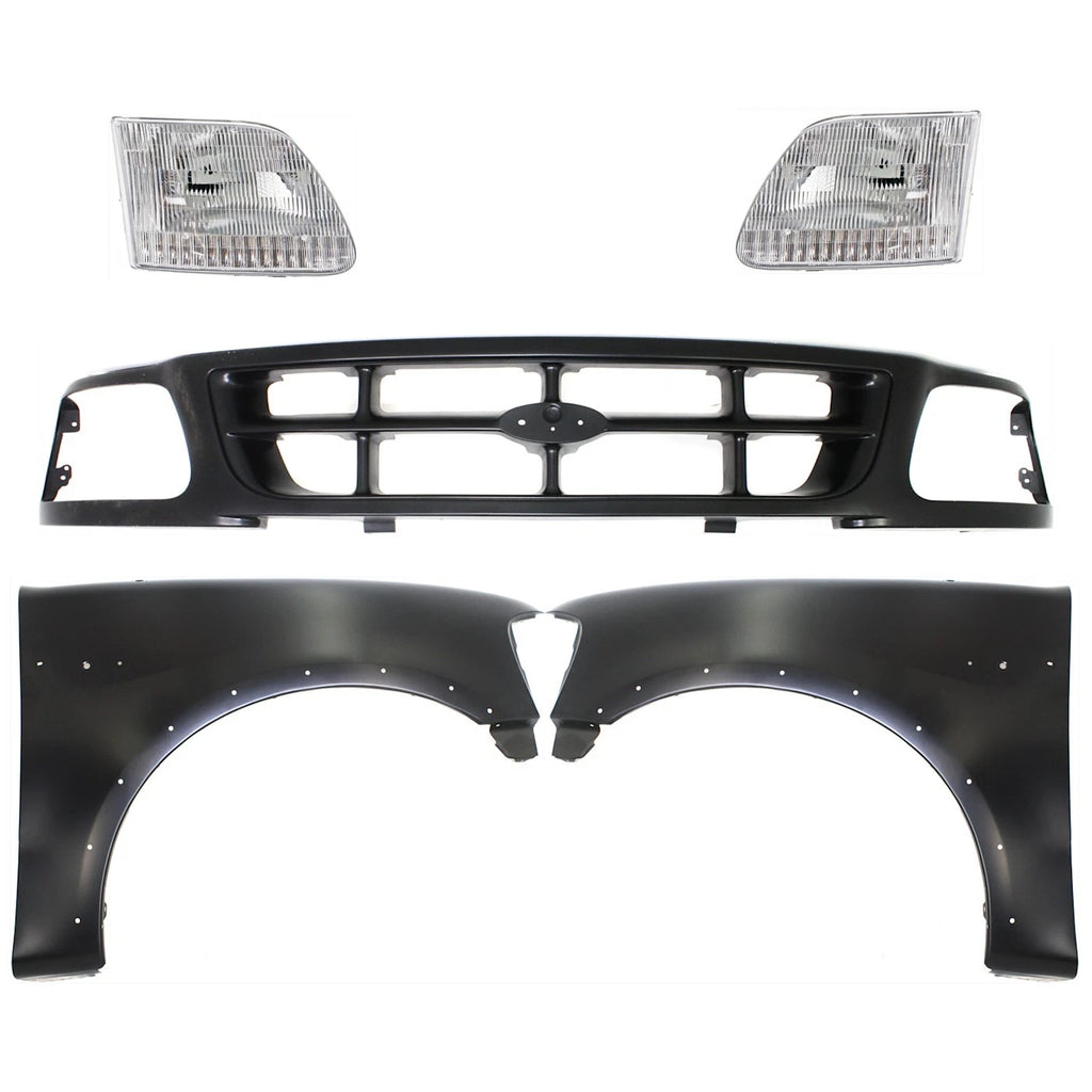 Fender Kit for Ford F-150 F-250 (1997–1998) Front Left & Right with Molding Holes