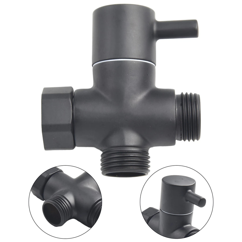Brass Diverter Valve G12in 3 Way Converter for Shower Head