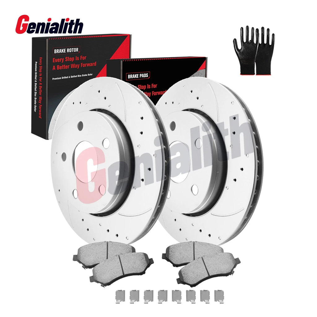 302mm Front Brake Rotors & Ceramic Brake Pads for Jeep Wrangler (2007–2017)