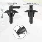 2 x Windshield Wiper Washer Nozzles for Dodge Sprinter (2002-2018)