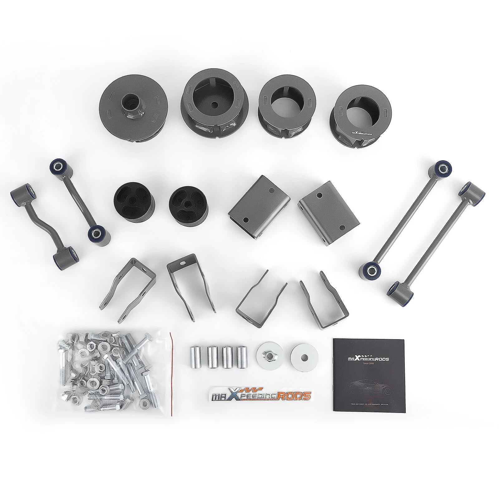 2.5" Suspension Lift Kit & Sway Bar End Links for Jeep Wrangler JL (2018–2023)