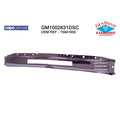 Replacement Chrome Steel Front Bumper Face Bar w/Center Air Intake Holes