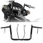 12" Pre-Wired Meathook Ape Hanger Handlebar for Harley Electra Glide (2014–up)
