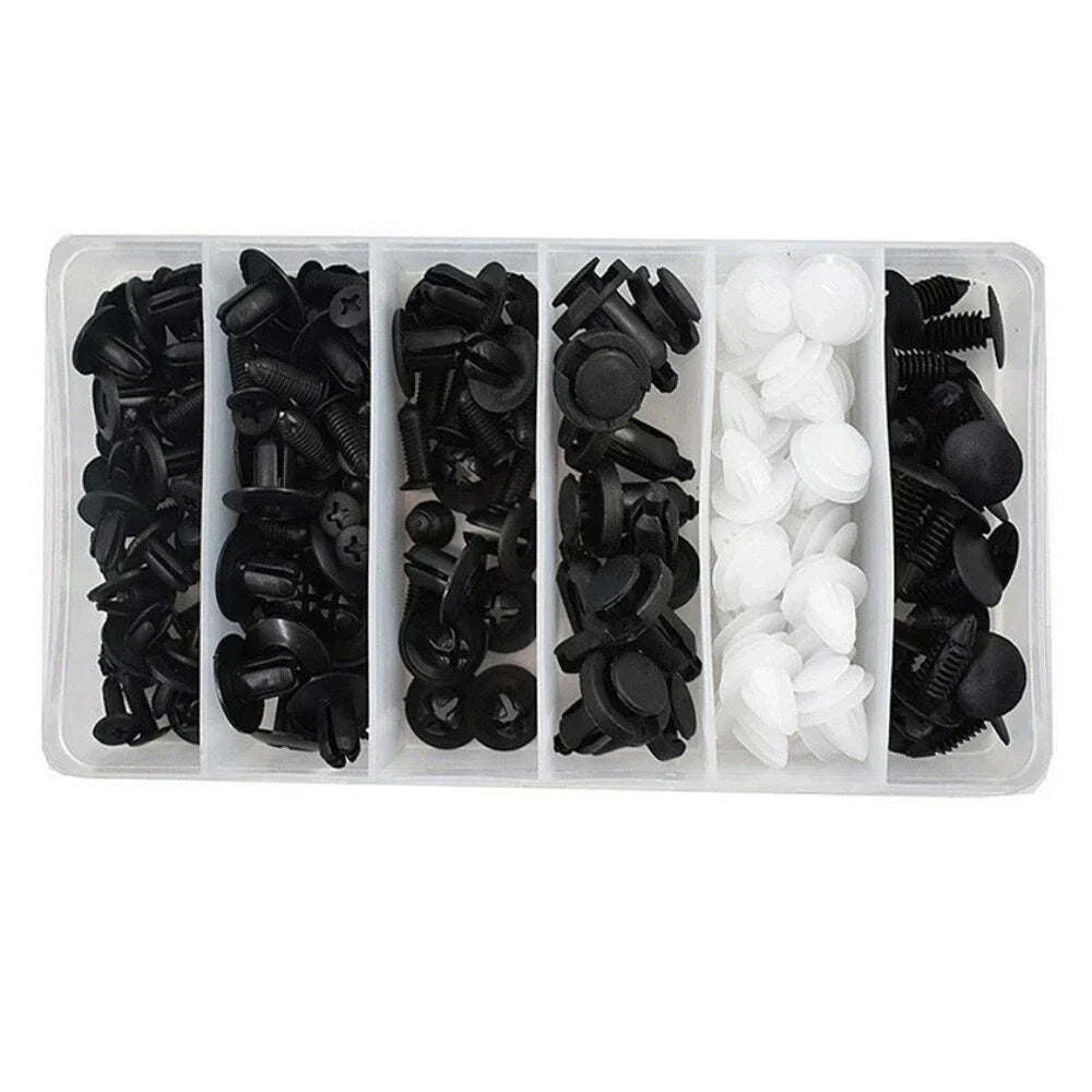 100x Push Retainer Pins for Bumper Door Trim Panel Fasteners - Mixed Size