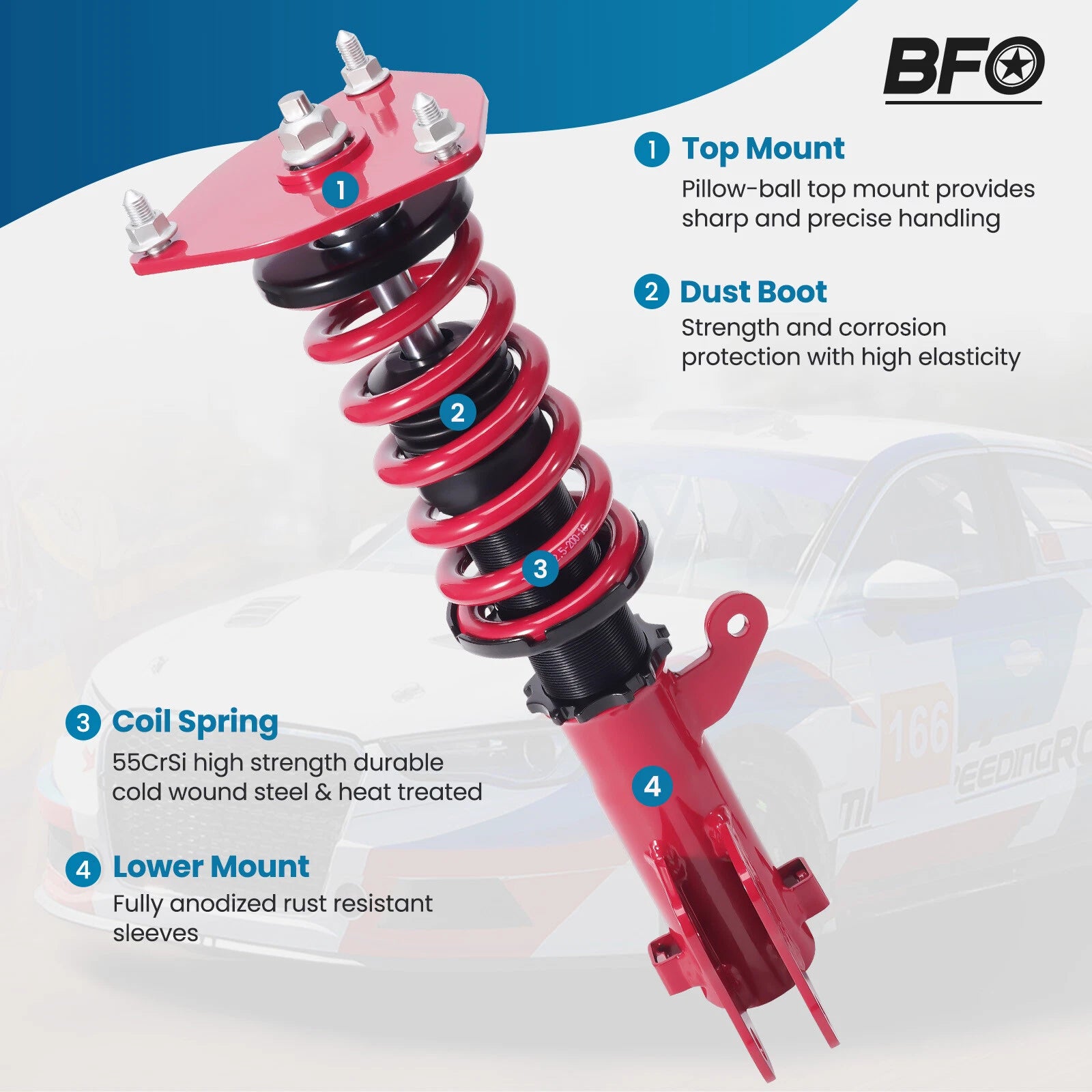 Coilovers Lowering Kit for Mitsubishi Eclipse (2000-2005)