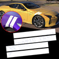 White Fender Side Hash Marks Vinyl Racing Double Stripes for Lexus (2013–2024)