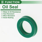 Set of 5 Oil Seal Rotary Shaft Seal 17x25x6mm High Pressure Green