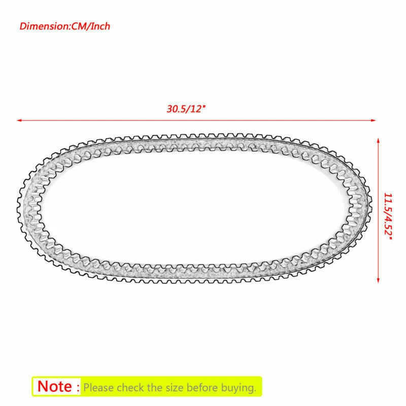 Drive Belt 730OC x 17.5W for Honda SJ100 Bali EX (1996–2000) 23100-GW3-980