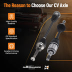 Front Driver & Passenger CV Axle Pair for Infiniti FX35 (2003–2008)
