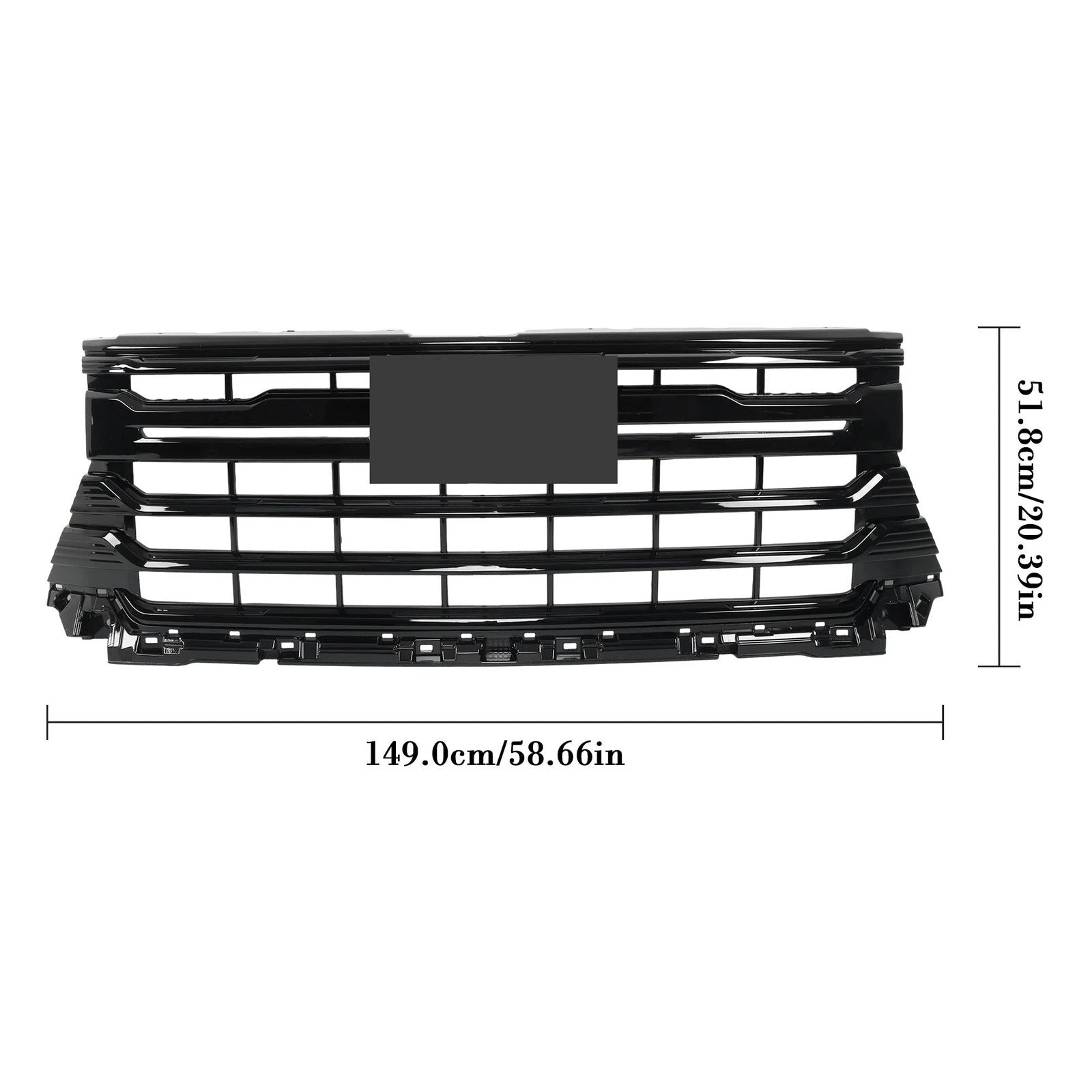 Glossy Black Grille for Chevy Silverado 2500HD 3500HD (2024–2025)