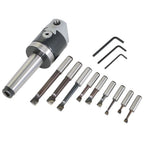 3 Piece Boring Tool Set for 2 Inch Head & MT3 (Fits Various Models)