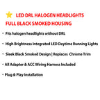 Upgrade Halogen Headlights with DRL for GMC Sierra 1500 2500/3500HD (2014–2018)