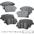Set of 4 Semi-Metallic Brake Pads for Cadillac ATS (2013–2018)
