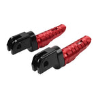 Red Front Footrests for Daytona 675, Street Twin 900 (2006-2024)