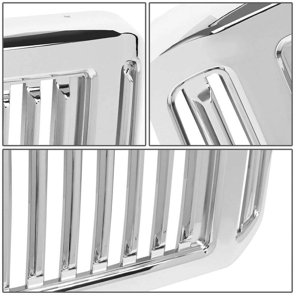 Badgeless Front Grille for Ford F250 F350 F450 Super Duty (2005–2007) Chrome