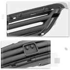 Matte Black Horizontal Slats Grille for Honda Civic Sedan (1999–2000)