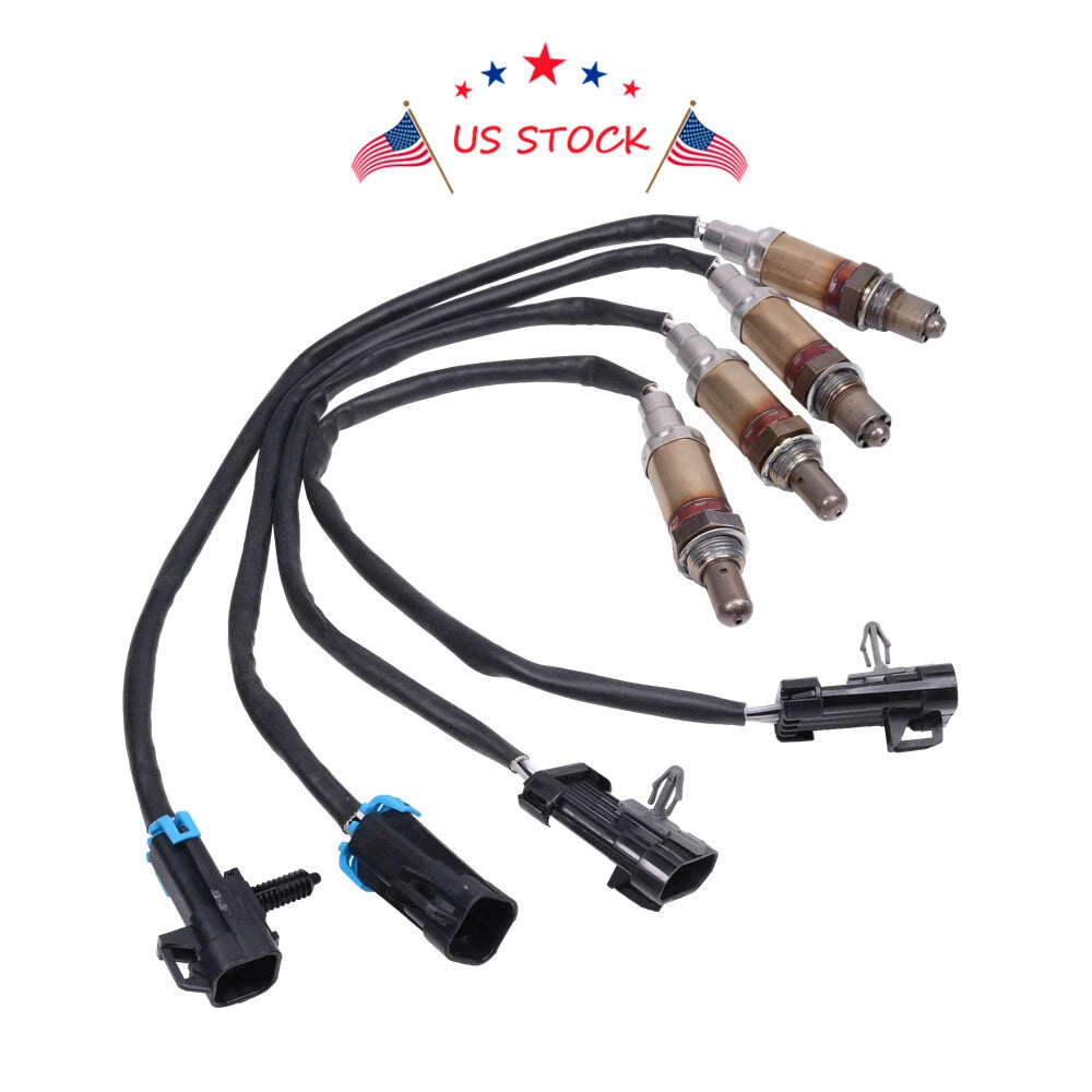 Set of 4 O2 Oxygen Sensors for Chevy Silverado GMC 1500 (1996–2002)