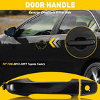 Black Exterior Door Handle Set for Toyota Camry (2012–2017)