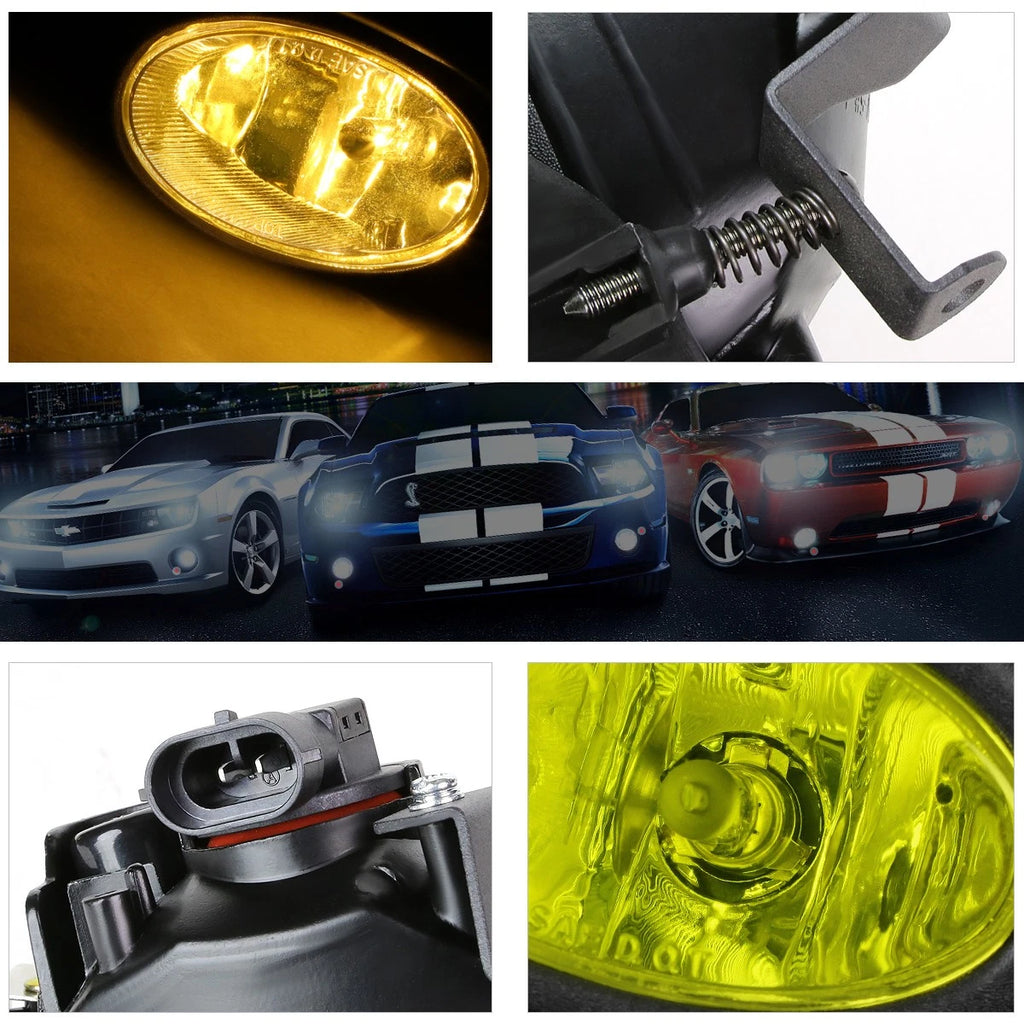 Set of 2 Amber Lens Bumper Fog Lights for Honda Accord 2003–2005
