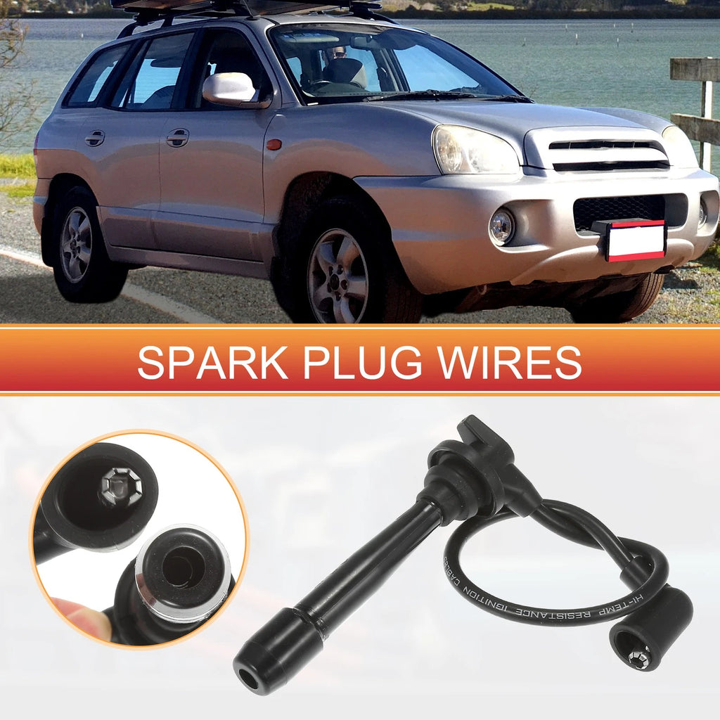 6X Spark Plug Wire Ignition Coil Cable No. 2750137B00 for Hyundai Sonata (1999–2005)