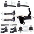 Set of 4 Front Ball Joints and Tie Rod Ends for Nissan Pickup 1995–1997