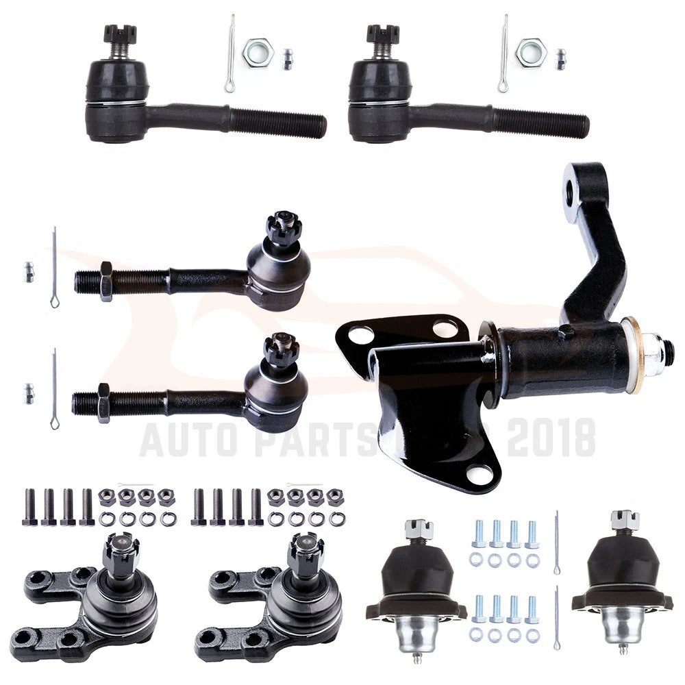 Set of 4 Front Ball Joints and Tie Rod Ends for Nissan Pickup 1995–1997