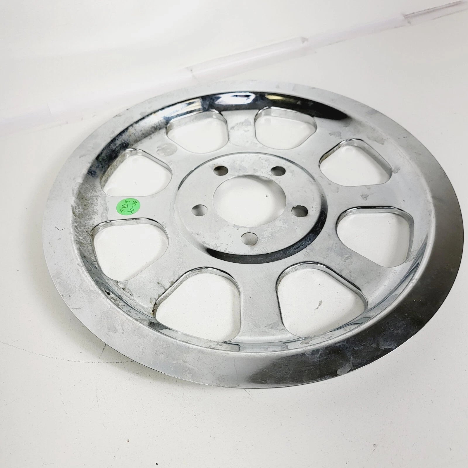 Chrome Pulley Cover for Harley FXST/FLST (2000–2005) 70-tooth