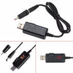 USB 5V to 9V & 12V Step-Up Boost Converter Power Supply with Display